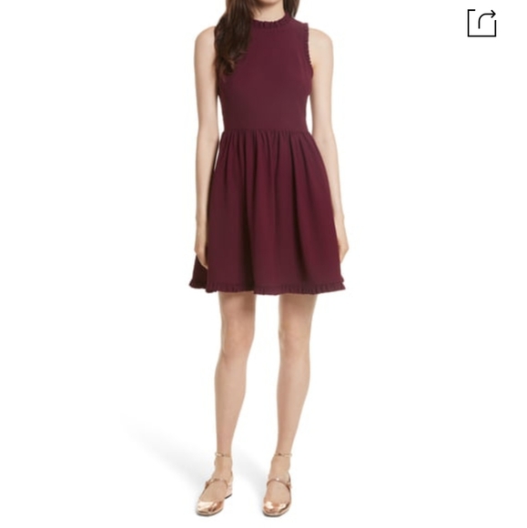 Kate Spade Fit & Flare Ruffle Dress - Picture 2 of 8